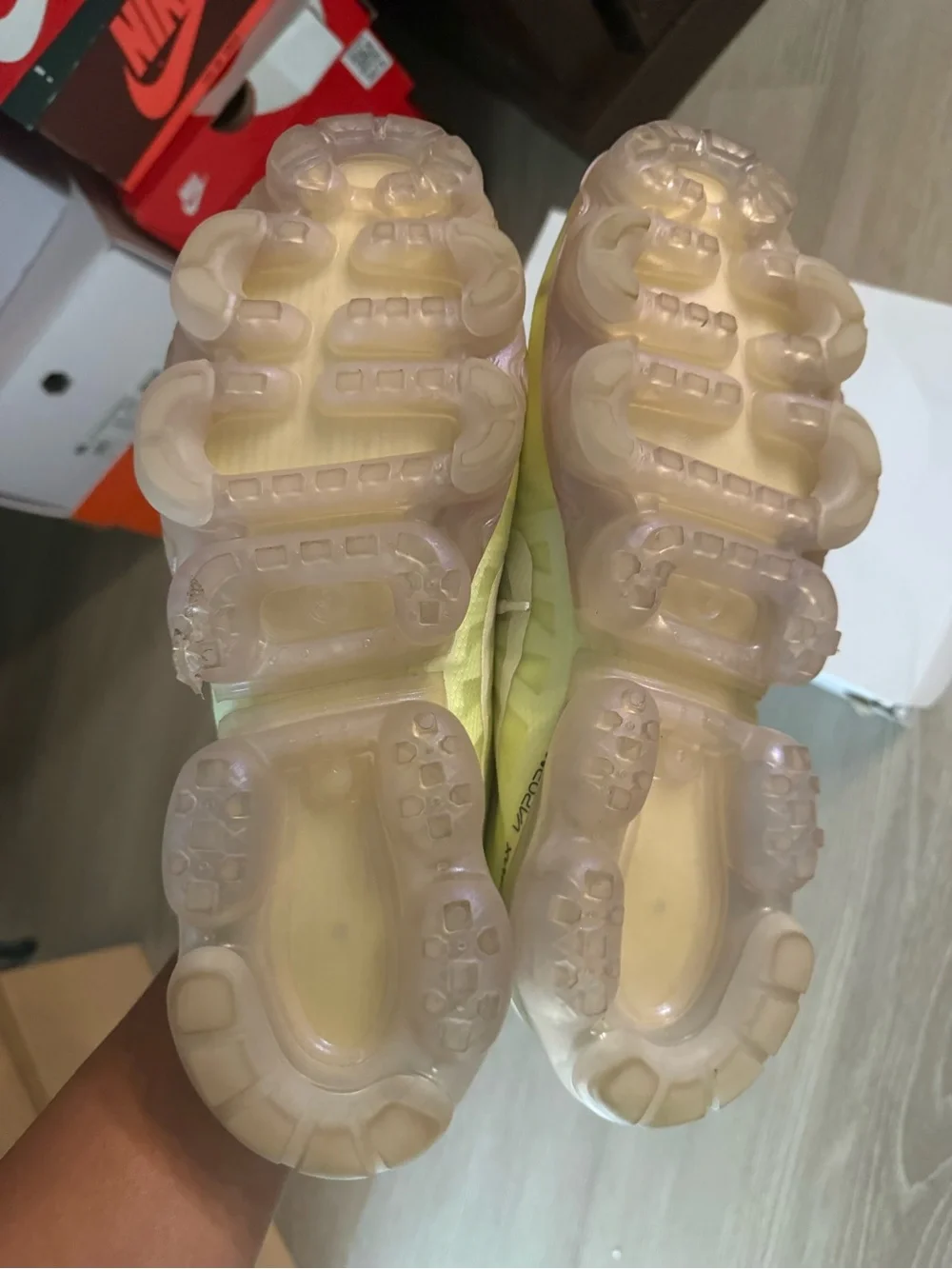 Nike Women’s Air VaporMax SE Luminous yellow/ Athletic Sneakers